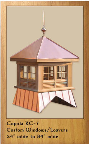 Cedar Cupola with Standing Seam Roof and Base