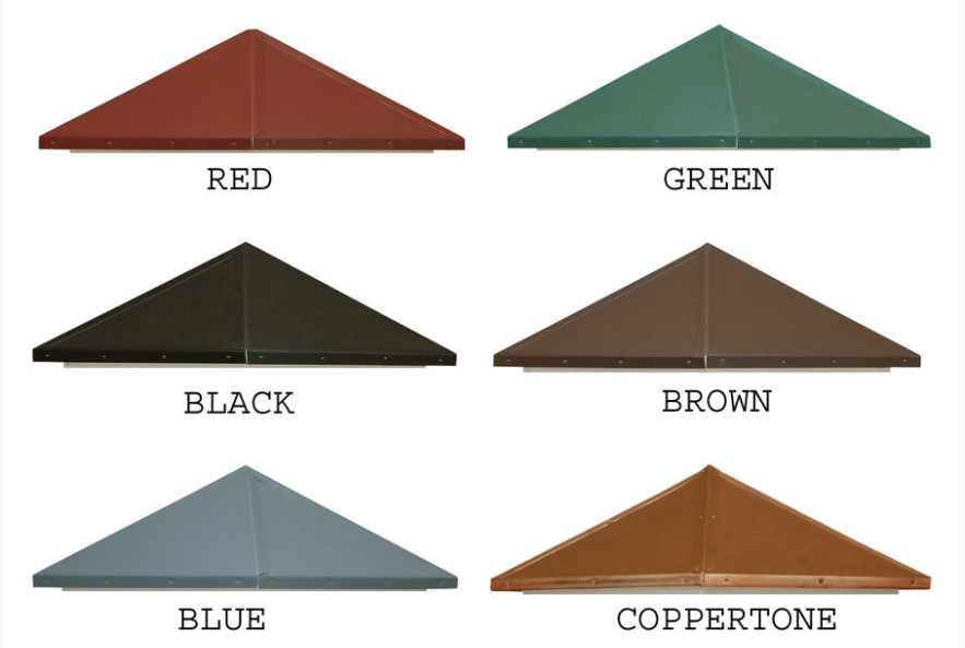 Red, Green, Black, Brown,Blue, and Coppertone