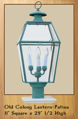Old Colony Lantern - Patina