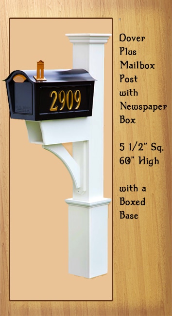 Dover Plus Mailbox Post - Rural Aluminum Style Mailboxes