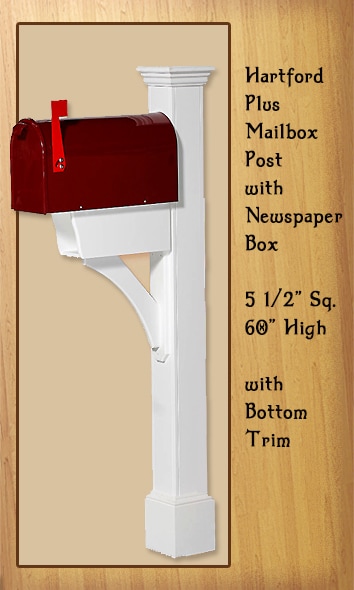 Hartford Plus Mailbox Post - Rural Aluminum Mailboxes
